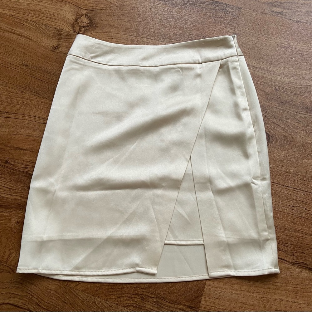 Silk wrapped skirt
